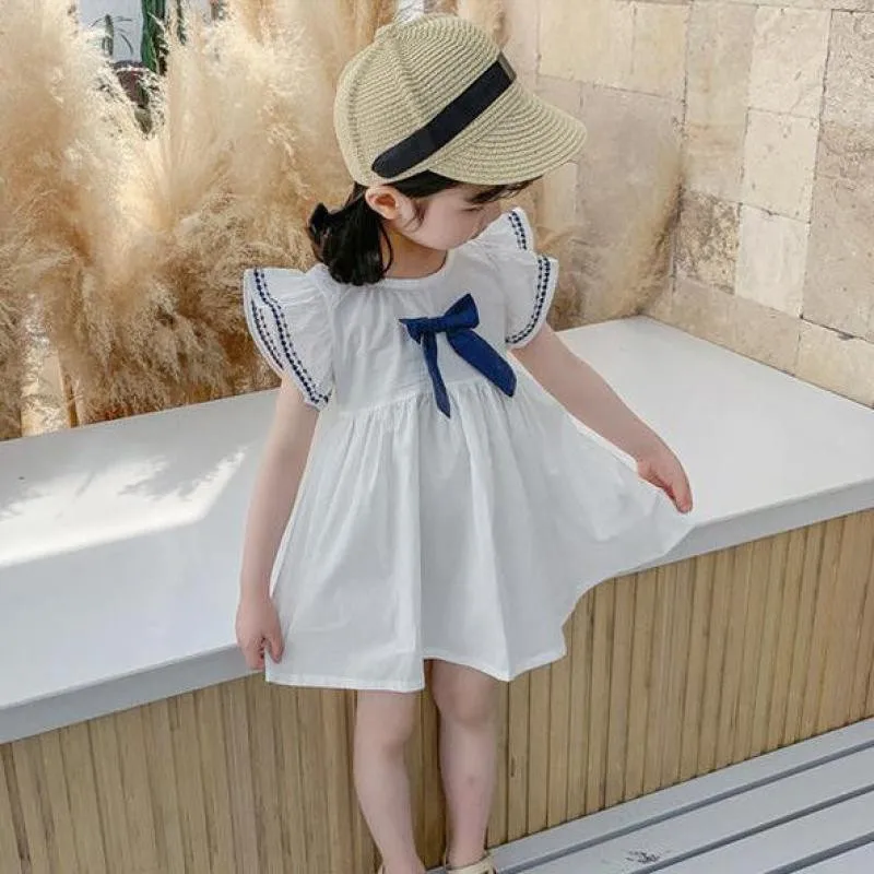 Traditional style Child short sleeve western dress for girl layered bow kid  design dress for baby girl 2 years old - AliExpress