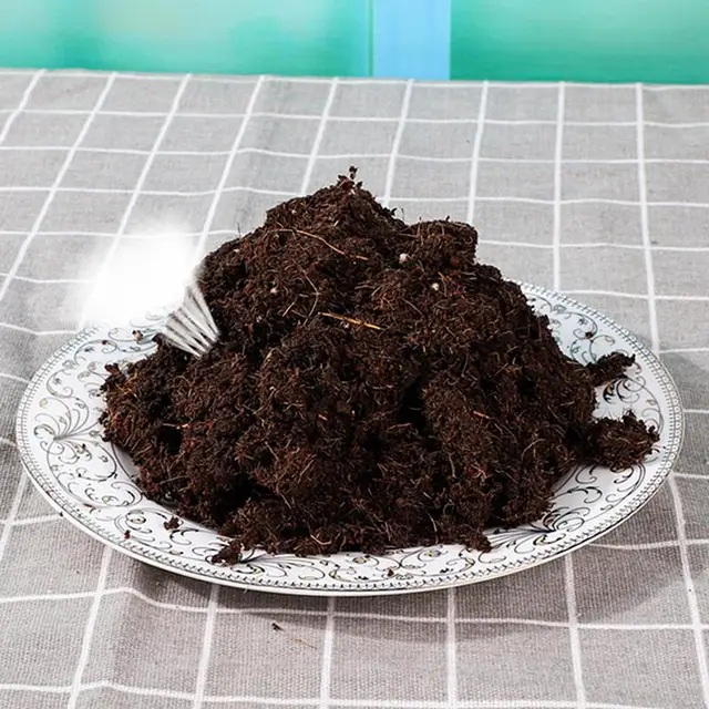 Coco Coir Tégla Sűrített Kókuszdió -Tégla Virág Lapáttal, Nagy Tágulási Kókuszvirágok, Alacsony Ec És Ph -Egyensúly