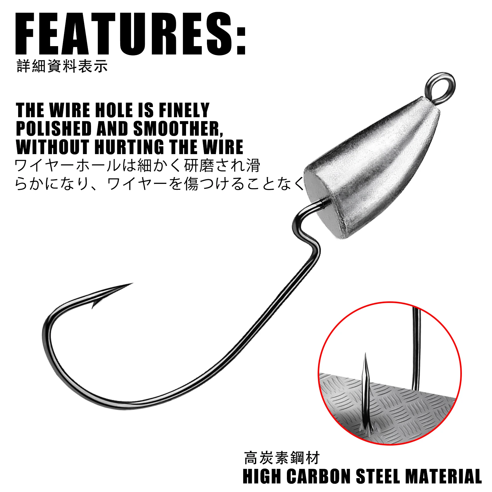 Ganci Jig Head Crank Piombo Bass - Image 4