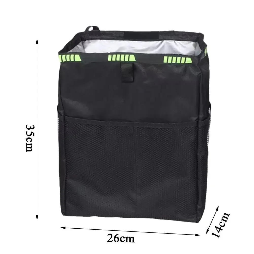 1 Pcs Car Waterproof Trash Bag car storage bag car trash can car trash bag Trash Can Garbage Waste Storage Bin Easy To Fold Large Capacity Can Receive Liquid