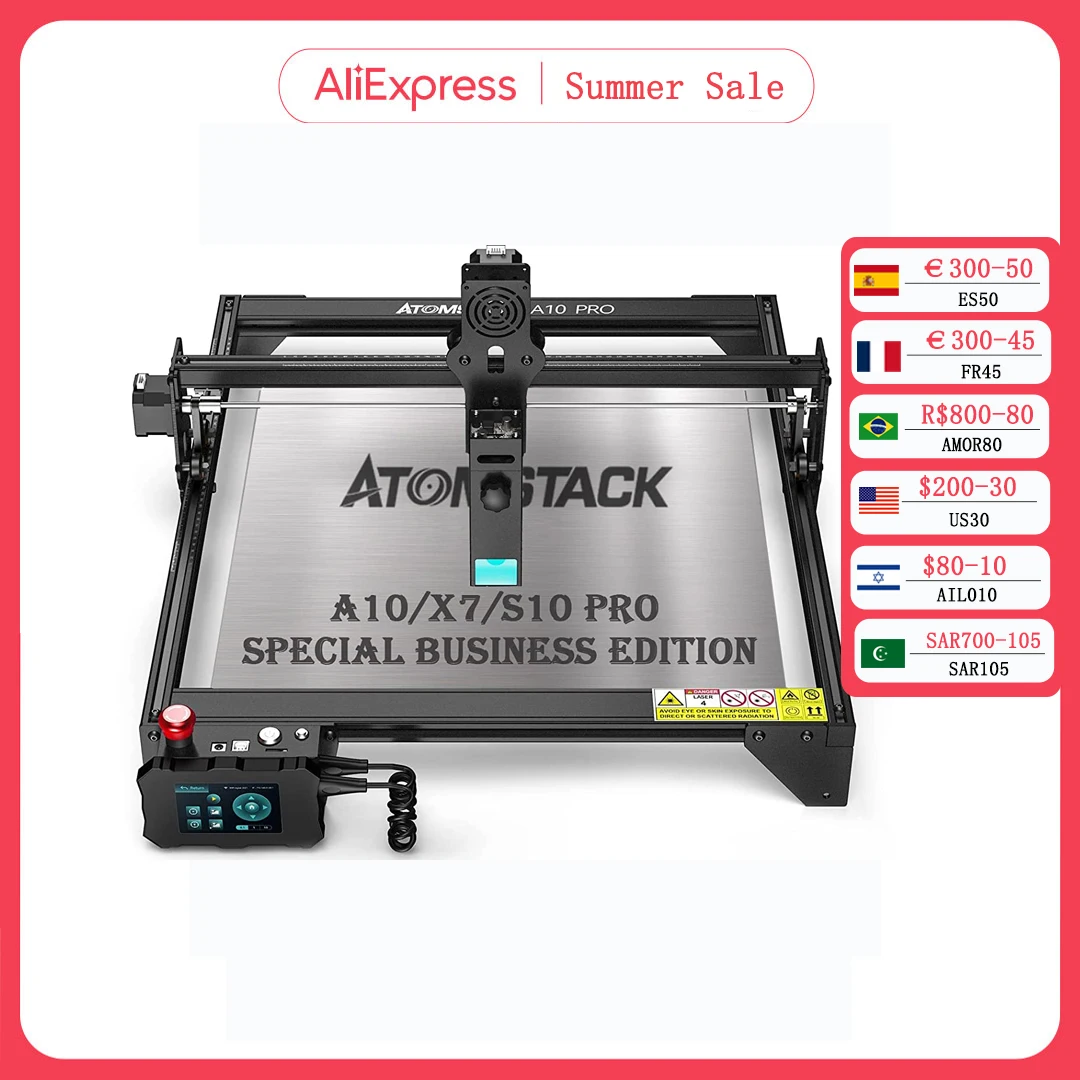 Atomstack X7 A5 M50 PRO Laser Engraver 5W Potência de saída CNC máquina de gravação a laser