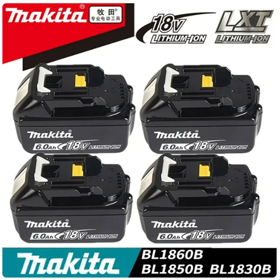 

Makita Оригинальная литий-ионная аккумуляторная батарея 18 в 6000 мАч
