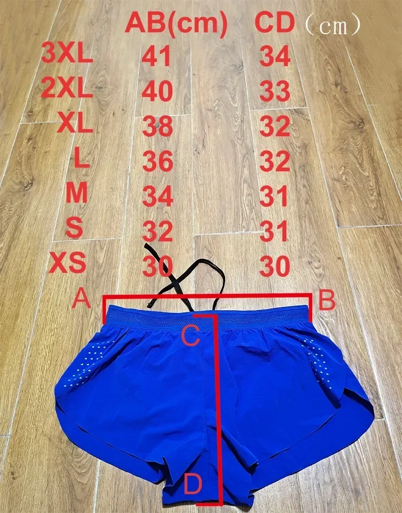 Sport Shorts Man Marathon Shorts with Inner Pocket Long Distance Running Sport Pants Track Field Tights