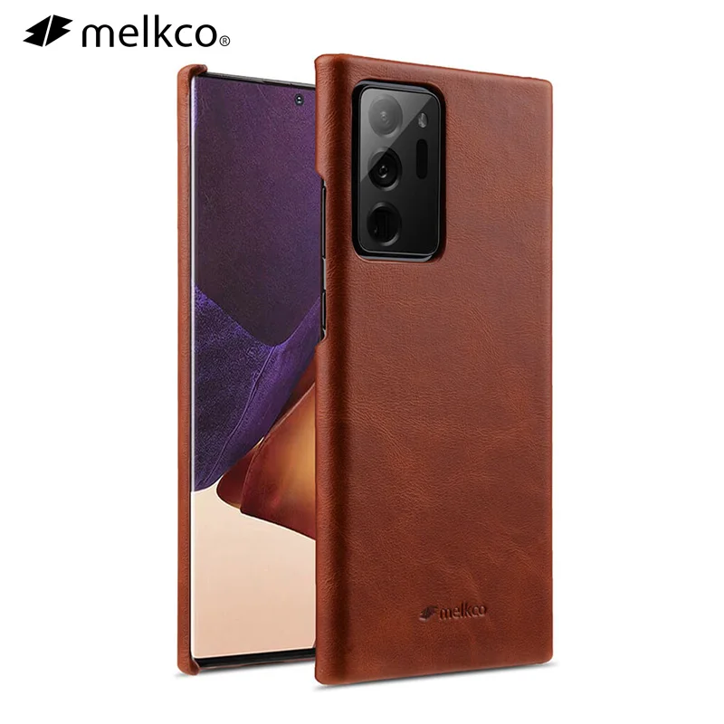 

Чехол Melkco из натуральной кожи для Samsung Galaxy S22 Ultra Note20 10, роскошные чехлы из воловьей кожи в стиле ретро, деловой чехол для телефона
