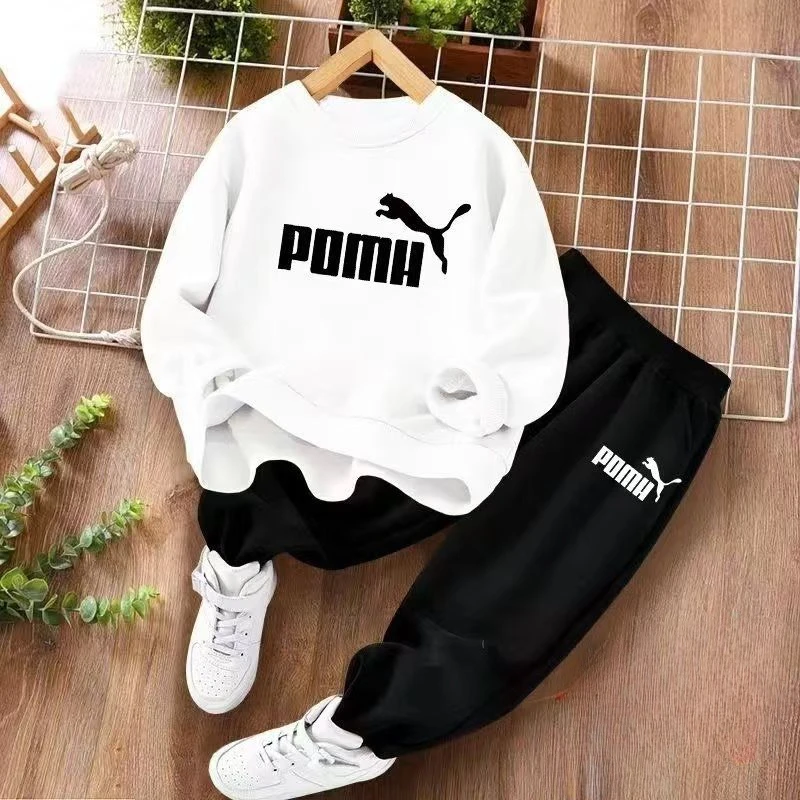 Autumn Baby Girl Boy Clothes Set Children Sports Letter Printing Sweatshirt Top and Pants Bottom Two Piece Suit Tracksuit kids clothing set,kids sports suit,children sports suit,kids sweatshirt set,girls clothing set,boys clothing set
