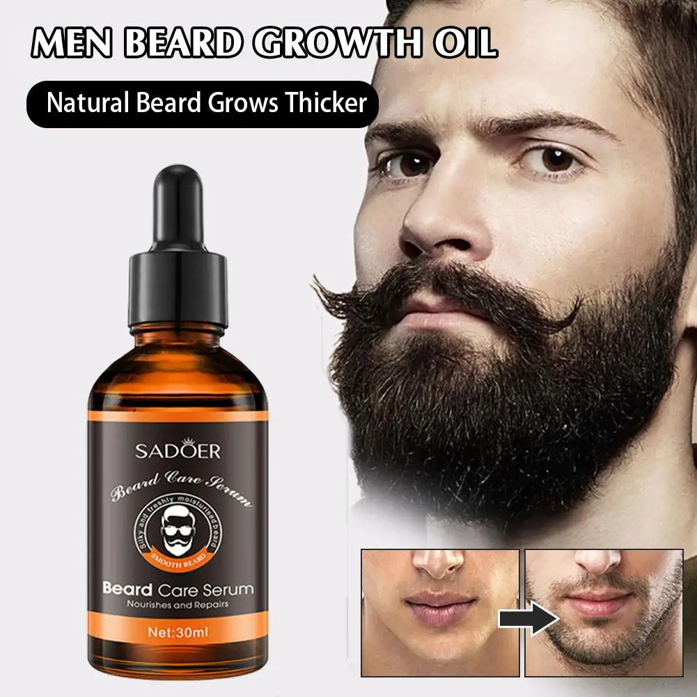 30ML Men Natural Beard Growth Oil Moisturizing Smoothing Gentlemen Tools Dashing Beard Beard Oil Care Conditioner V4E4 free shipping 30ml beard growth oil more full thicken hair beard oil for men beard grooming nourishing enhancer spray beard care