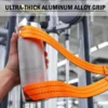 Arm Wrestling Exercise Fat Handle Φ3in Thick Wrist Rolling Grip Wrist and Forearm Exerciser Multi Spinner Workout Handle 6