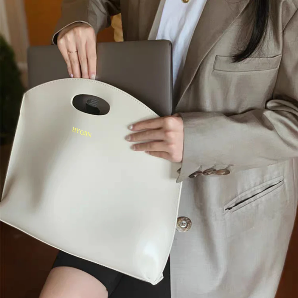 Custom Name Leather 14 Inch Laptop Bag Set Large Capacity Mouse Usb Storage Bag