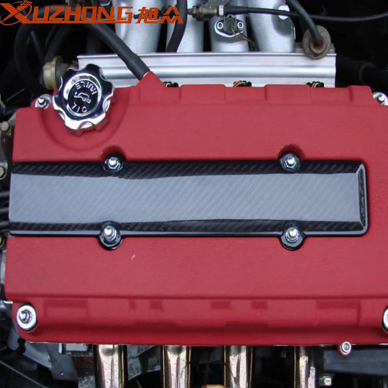 Car Carbon Fiber Engine Valve Cover Spark Plug Insert for Honda Acura Integra Civic B16 B18 B-Series