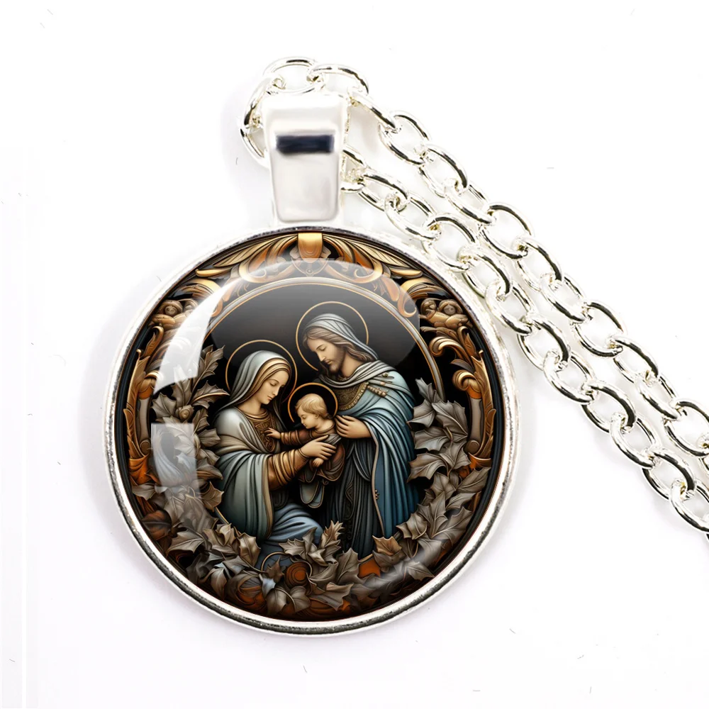 Holy Family Pendant Necklace 5