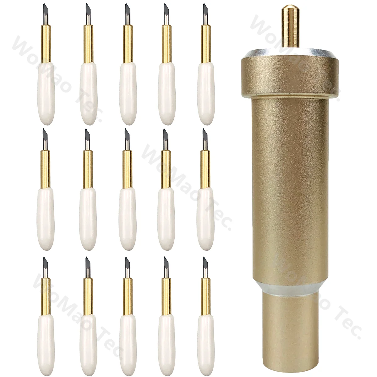 15Pcs Deep Point Blade Per Cricut Maker 3 2 1/Cricut Explore 3/Explore Air/Deepcut E 1Pc Supporto Liscio In Lega Dura