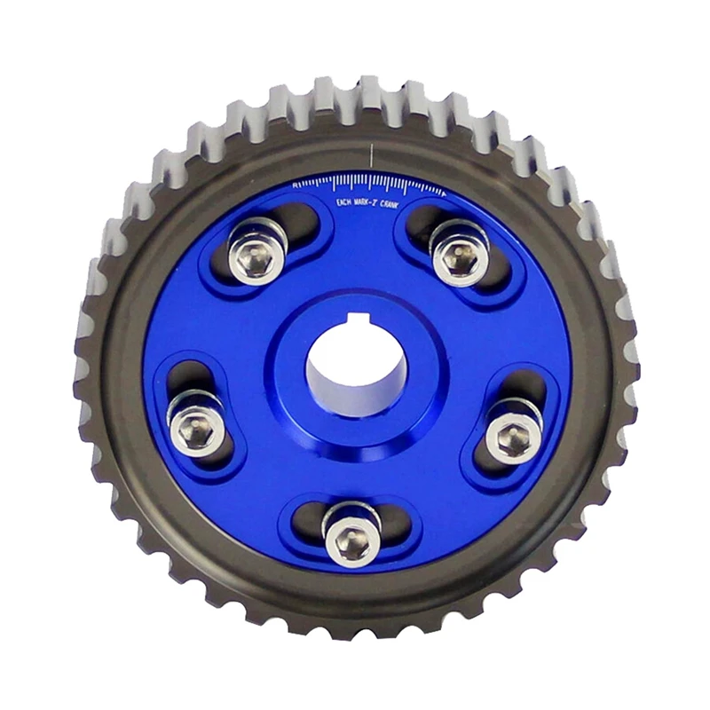 

2X Adjustable Cam Gears Pulley Timing Gear For Honda Civic D15 D16 SOHC D-SERIES 88-00 Del Sol 93-97 Blue