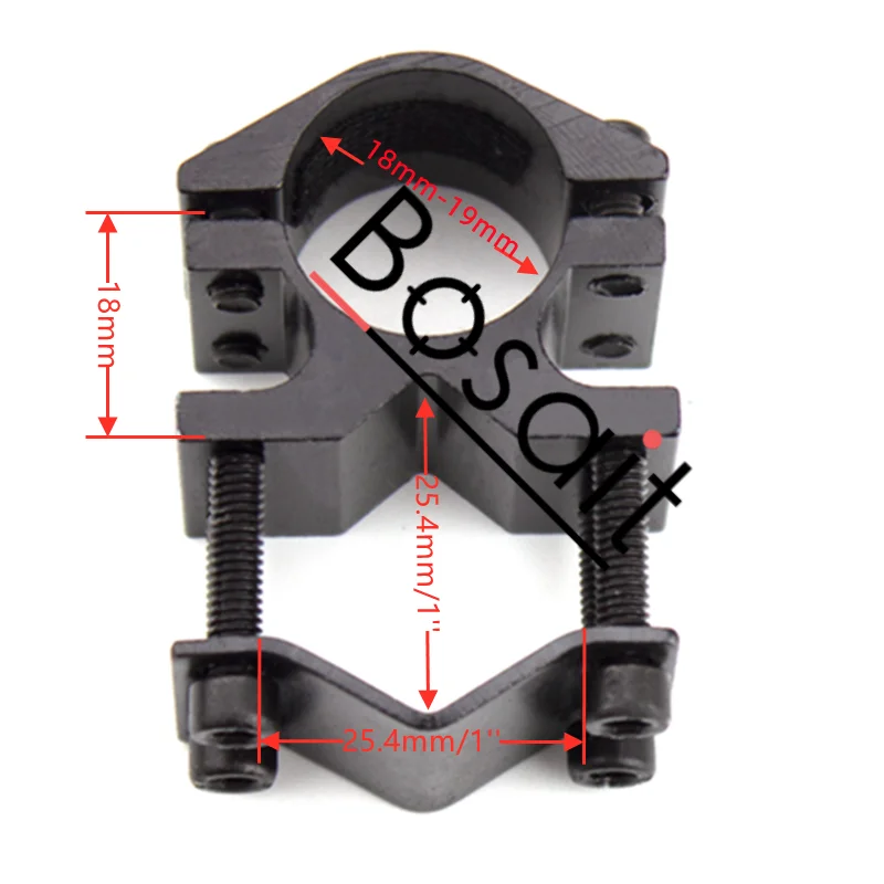 Tactical 1" Ring Scope Mount Flashlight Laser Barrel Picatinny Rail Mount 1inch Ring