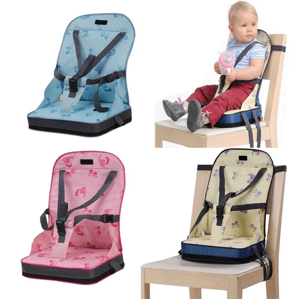 

Portable Baby Highchair Booster Seats Foldable Baby Feeding Chair Safety Belt Hook-on Chair Outdoor Travel Infant Dinner Chair