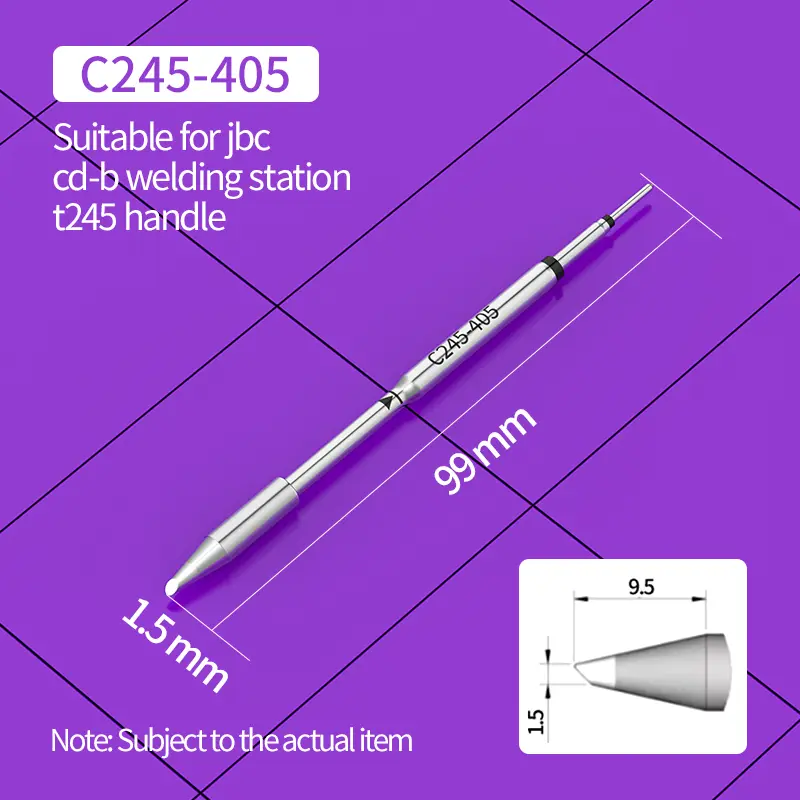 C245 Soldering Tip C245-405/793/965/651/654/667/751/754/731/763 Soldering Iron Tip Compatible JBC T245 Soldering Station Handle image 15
