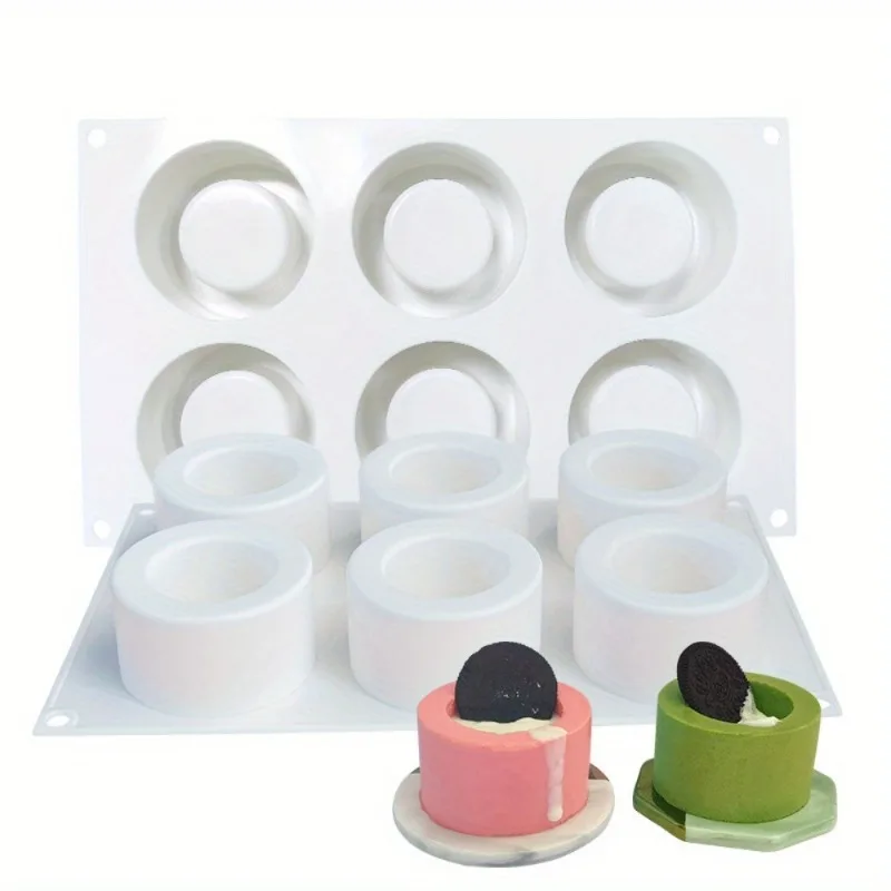 Food-Grade Silicone Pudding and Mousse Mold Non-Stick Reusable Baking Molds for Cakes Truffles Candies Desserts and Chocolate