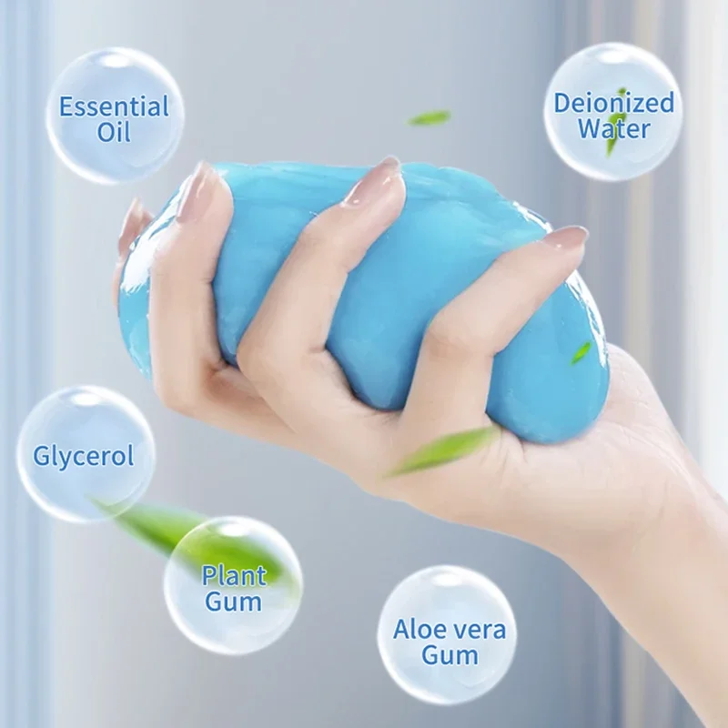 Car Cleaning Gel Multifunction Car Cleaning Gel Dust Cleaner Car Interior Cleaning Gel Slime Air Vent Outlet Dashboard Laptop Magic Mud