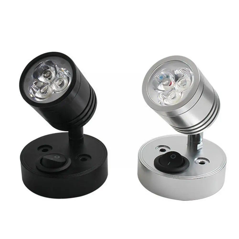 New Car 12v Reading Lamp With Switch Rv Boat Led Spotlight Trucks Wall