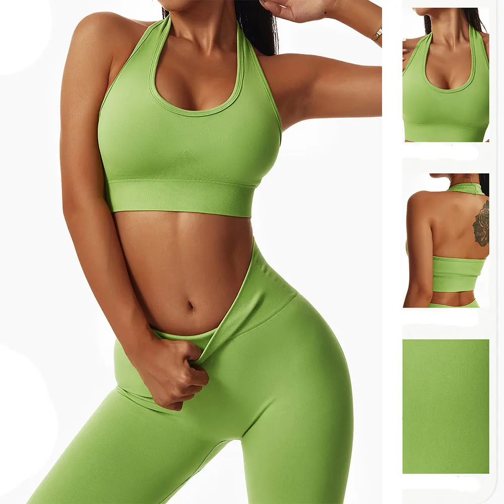 

Yoga Sport Sets Fitness Sportwear Women 2 pieces Set Women's Tracksuit Sport Bra High Waist Leggings GYM Shorts Workout Clothes