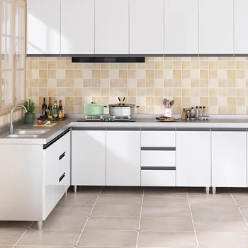 ตู้ครัวสแตนเลส 304 พร้อมอ่างล้างจานในตัว สไตล์เรียบง่ายแบบชนบท พร้อมตู้เก็บของและเตาในตัว 2