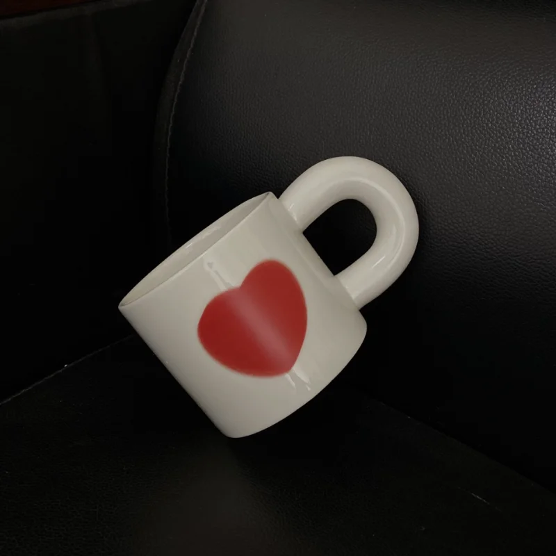 

Couples Personal Gift Ceramic Fat Fat Coffee Mug British Retro Style Unreal Love Design Niche High Appearance Level Water Cup