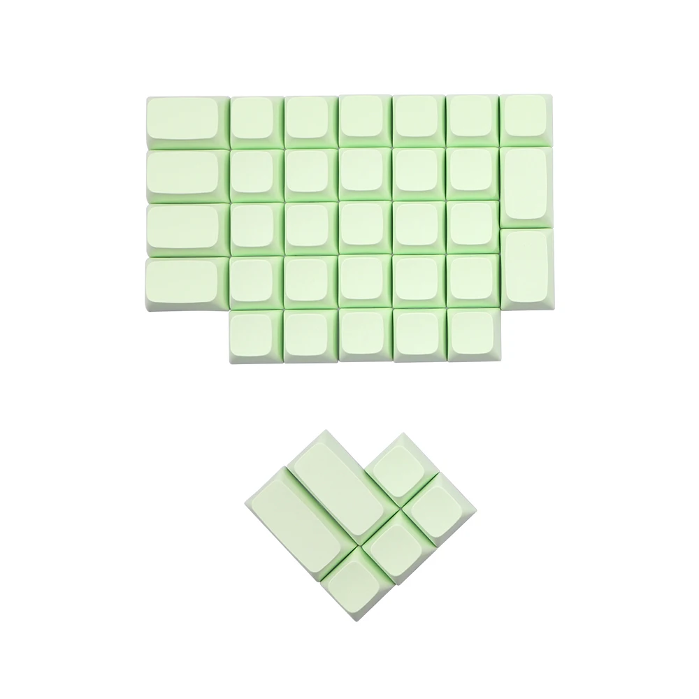 luz verde xda perfil ergodox keycaps pbt em branco keycap para ergodox mx switches teclado de jogo mecânico boné chave