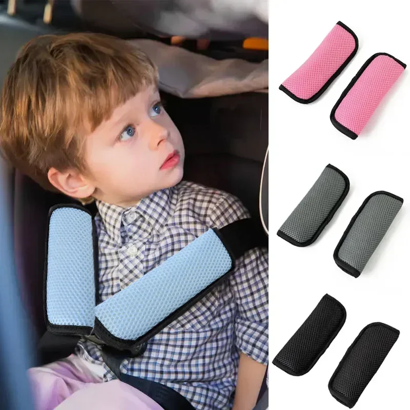 1/2PCS Baby Stroller Accessories Universal Infant Stroller Cushion Car Seat Vehicle Safety Shoulder Strap Cover Pad Strap Pad 1
