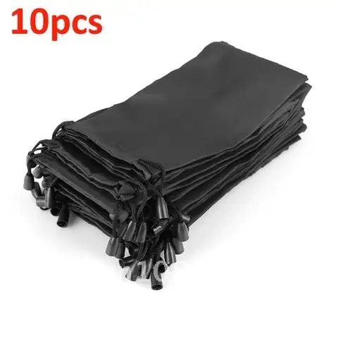 

Soft Waterproof Sunglasses Bag Drawstring Microfiber Dust proof Pouch Pocket Glasses Carry Bag Portable Eyewear Container 10Pcs