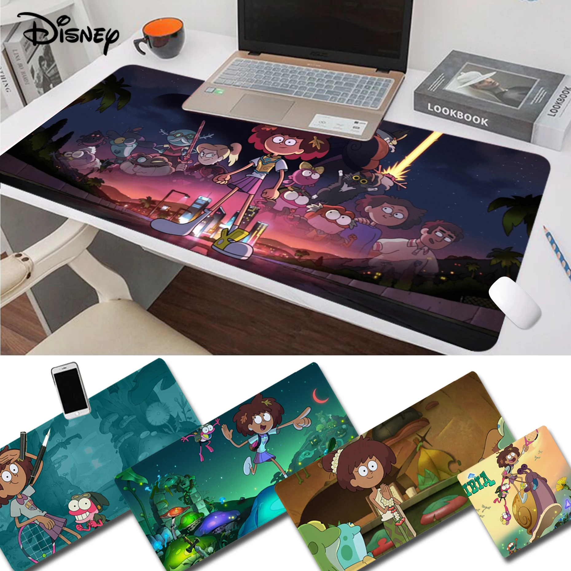 

Disney Amphibia Mousepad Funny Beautiful Anime Mouse Pad Mat Size For Kawaii Desk Teen Girls For Bedroom