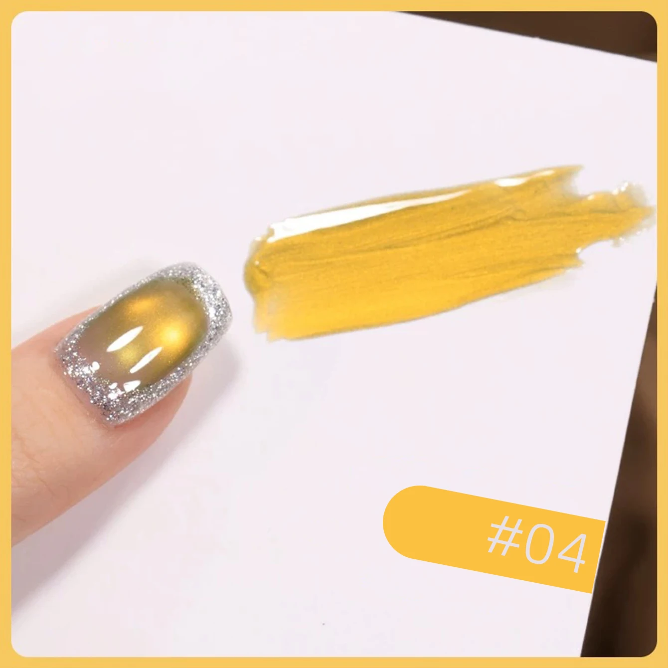 12ML Strobe Green Cat Eye Magnetic Gel Polish - Summer Nail Collection