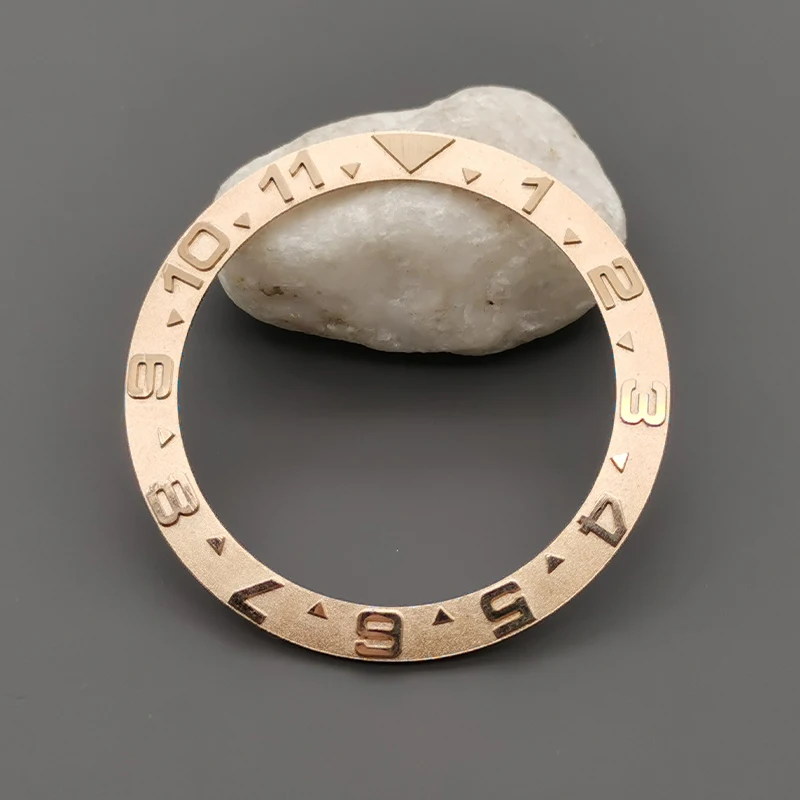 Curved Metal Bezel Insert Ring