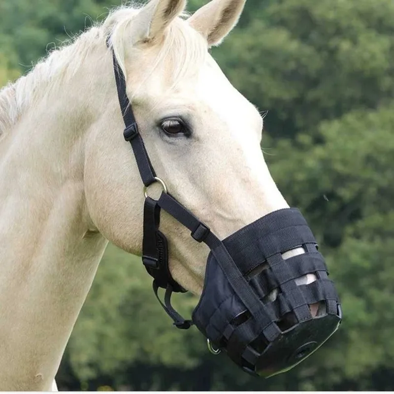 Horse Mouth Cover Equine Grass Muzzle Equestrian Easy Breathe Grazing Hight Quality Horse Mouth Mask Equestrian Supplies 2