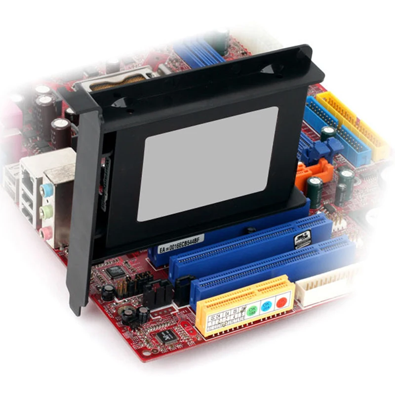 【PCI 슬롯 2.5인치 HDD SSD 후면 패널 마운트 브래킷 하드 드라이브 어댑터 트레이 캐디】