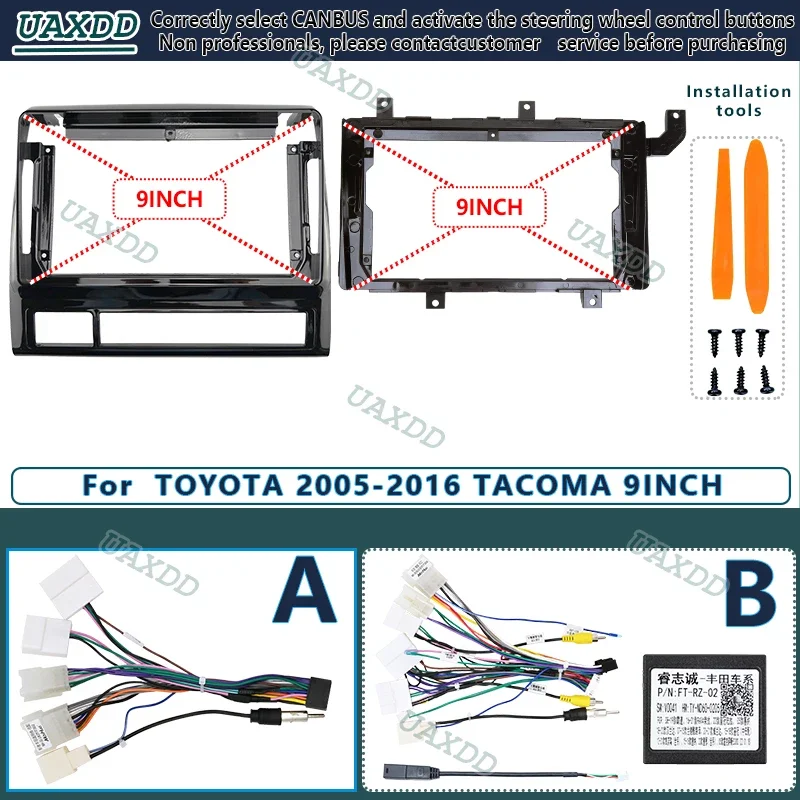 Enhanced Android Car Stereo with 9-Inch Touchscreen, DVD/CD Player, Navigation, and CAN Bus Integration
