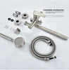 Toilet Bathtub Water Faucet Tap Cold and Hot Extended Shower Faucet Set Wall Mounted Mixed Valve with Shower Head Sprayer 6