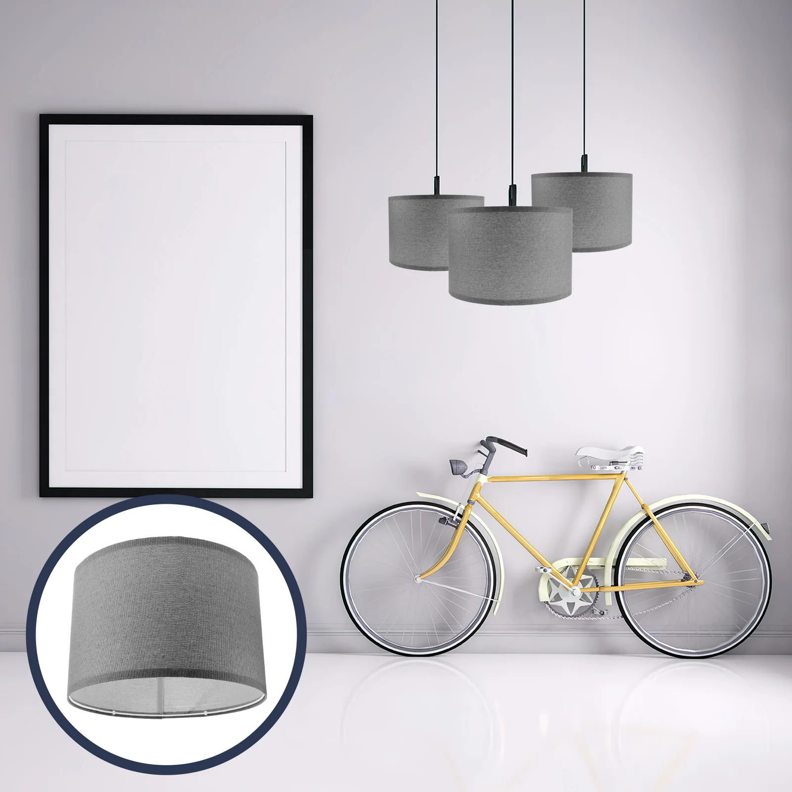 

Stobok Cloth Lampshade Small Lampshade Chandelier Lampshade Fabric Drum Lampshades Detachable Lamp Cover E27 Socket Chandelier