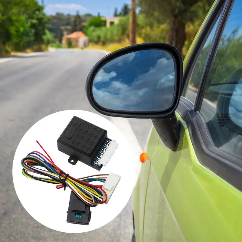 Modulo Specchietto Pieghevole Automatico Universale 12V - Kit Chiusura Elettrica Specchietti Retrovisori Con Telecomando