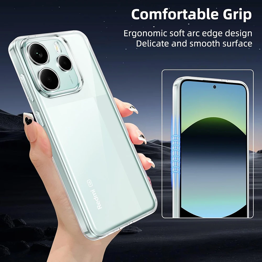 Transparent Silicone Soft Cover - Clear Protective Case
