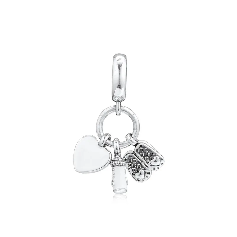

Mother's Gift My Little Baby Dangle 925 Silver Jewelry For Snake Chain Bracelets Accessories For Women Free Shipping Items Luxur