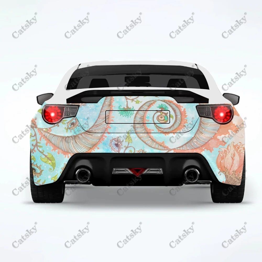

Автомобильные наклейки mandala, модификация заднего хвоста грузовика, картина подходит для грузовика, обезболивающая упаковка, аксессуары, наклейки