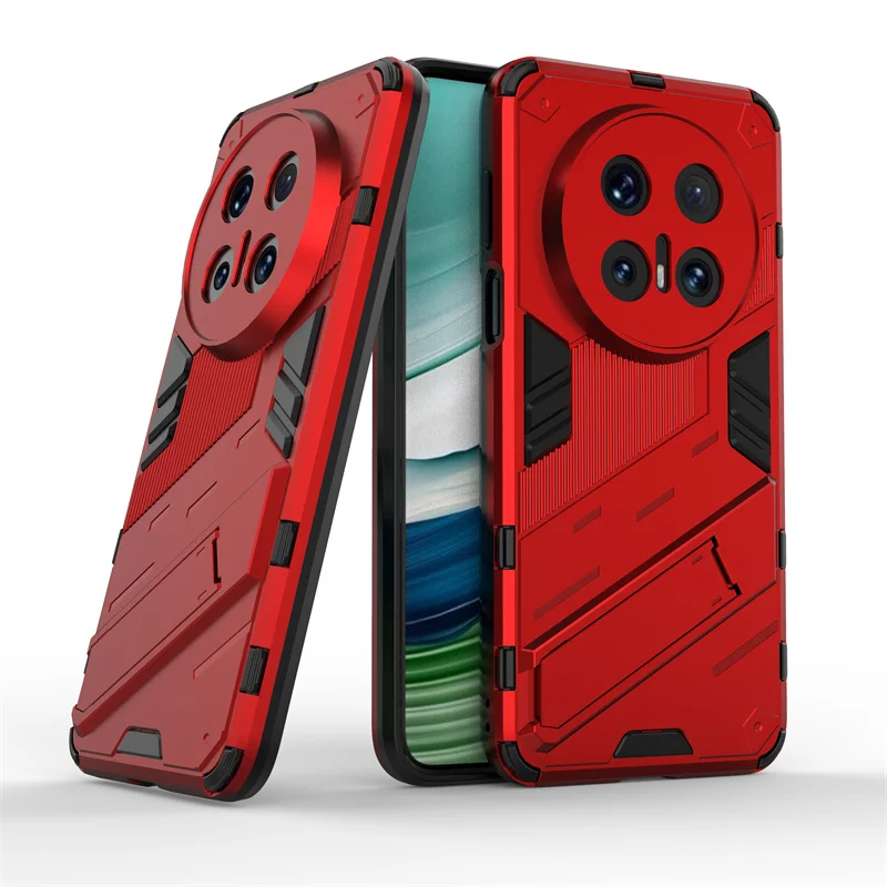 Magnetic Armor Shockproof Phone Case with Kickstand and Back Cover Coque s