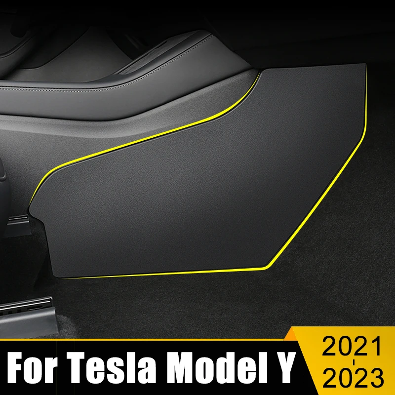 

Car Accessories For Tesla Model Y ModelY 2021 2022 2023 Central Control Side Defense Kick Pad Protective Foot Cover Trim Mats