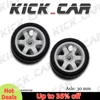 1/64 Wheels with Rubber Tires TE37 Refitting Parts for Diecast Model Car Hot Wheels Matchbox Tomica D:11mm 1 Set 2