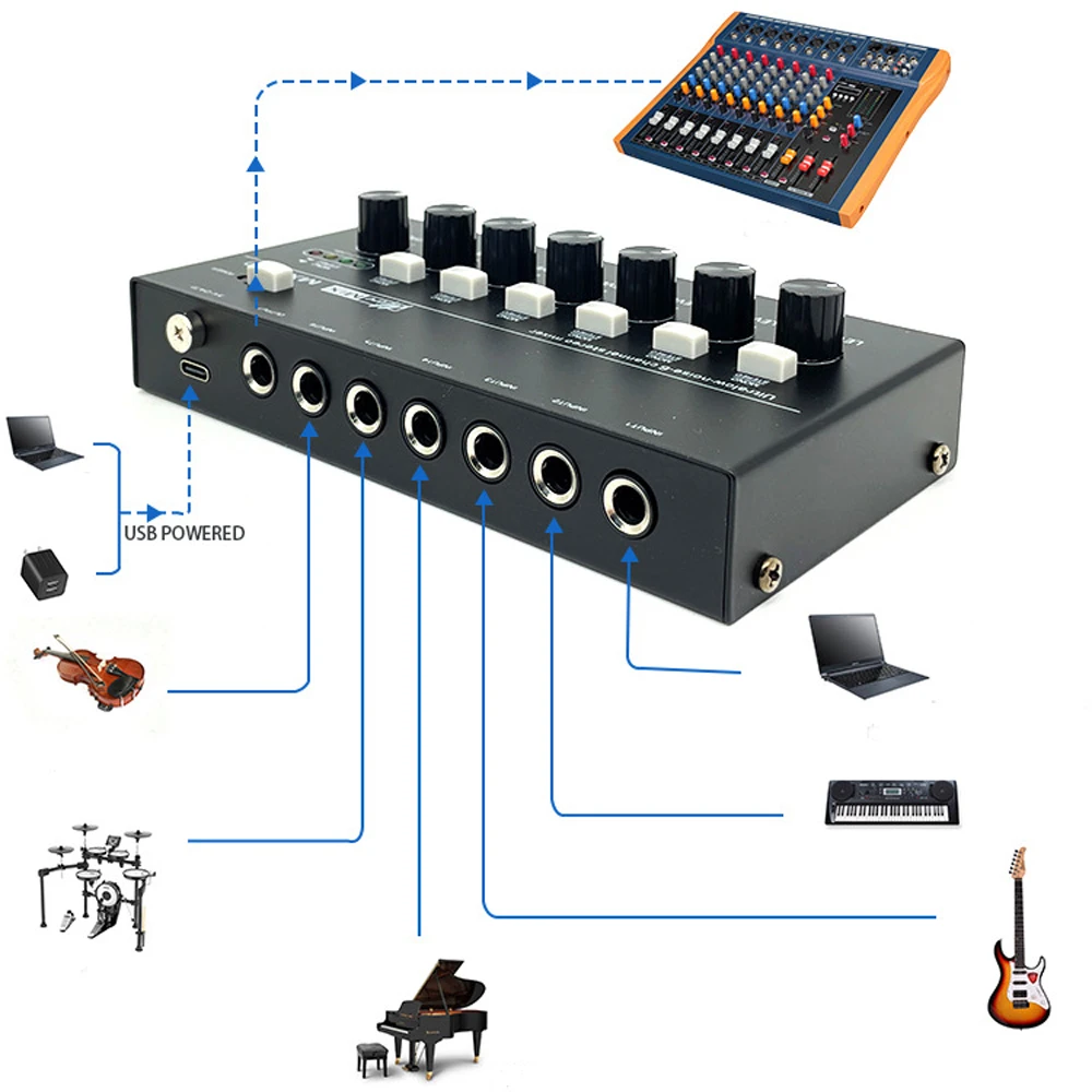 Audio Mixer for Recording Live