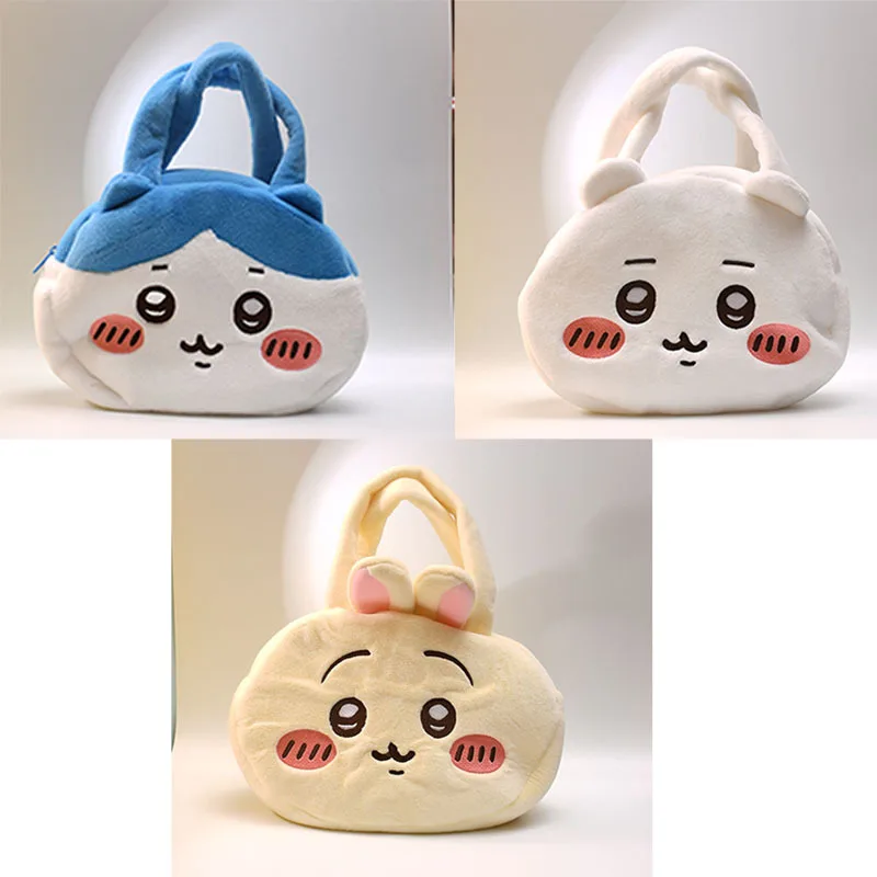 

Новинка Kawaii Chiikawa Hachiware Usagi плюшевая сумка через плечо Милая аниме большая емкость ручной рюкзак игрушка подарок для девочек