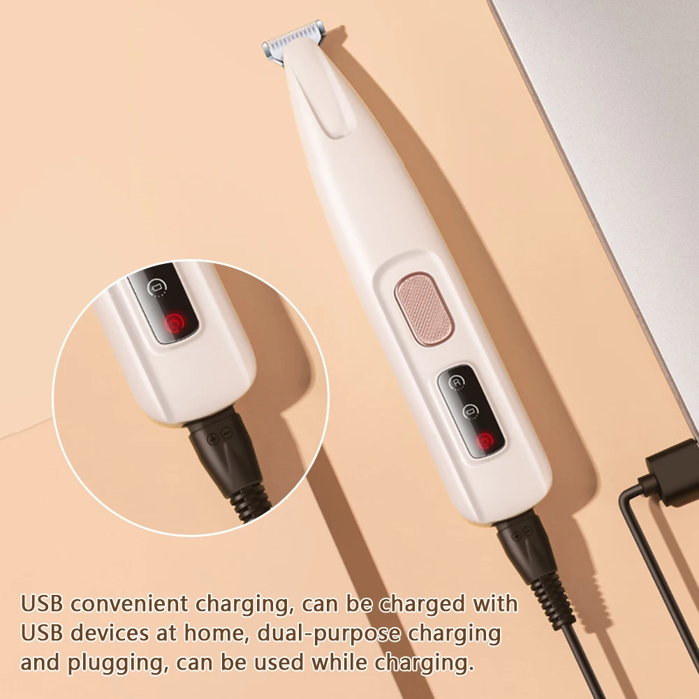 Pets Dog Paw Trimmer with LED Light Fully Waterproof Pet Hair Trimmer with Smart Display Cat Dog Grooming Clippers Pet Supplies