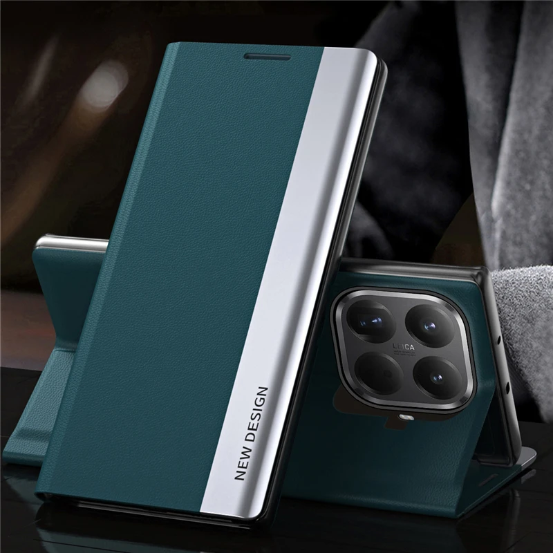 Luxury Shockproof Leather Flip Phone Case Cover