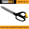 TOUGHBUILT TB-H4-70-11 Industrial Scissors Construction Powerful Scissors 11" Thin Iron Shears High Precision Hand Tools 1