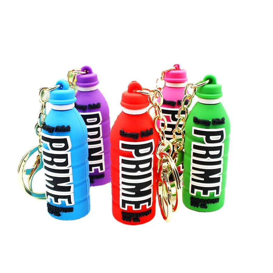 2023NewPrimeDrinkBottleKeychainCuteDrinkBottleKeyringForMen