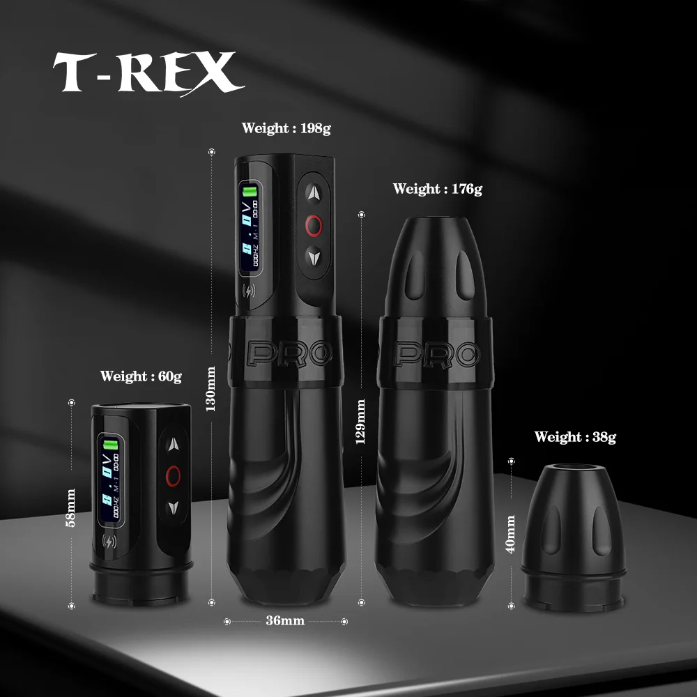 TREX タトゥーマシン　ワイヤレス T-rex-ワイヤレスタトゥーマシン,回転ペン,カラーレス,モーター